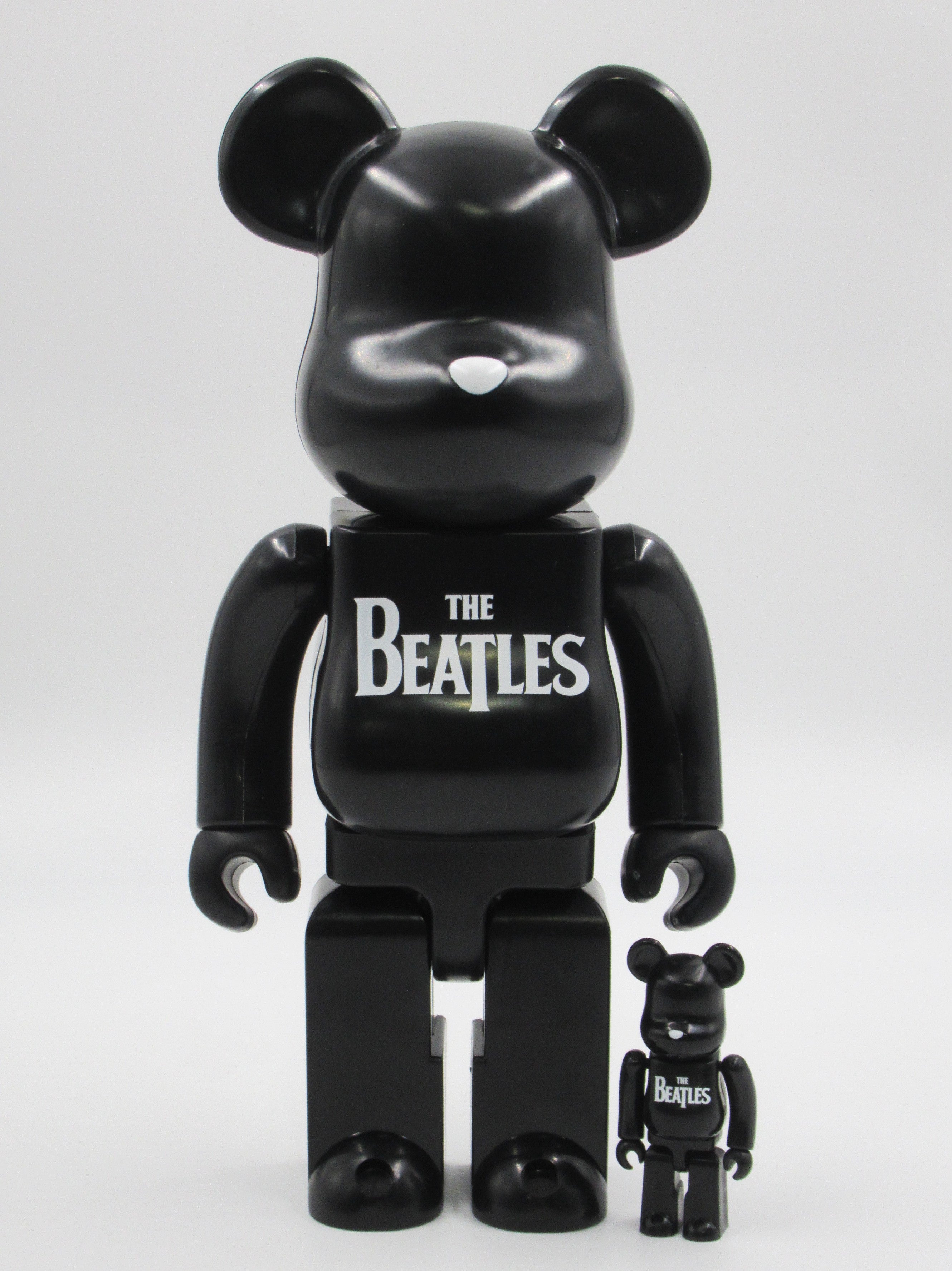 BEARBRICK The Beatles "Green Apple" 400% & 100% Figure - Medicom Toy (2006) Loose Art Toy